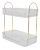 prostokątny organizer na kosmetyki do łazienki i toaletki w domu