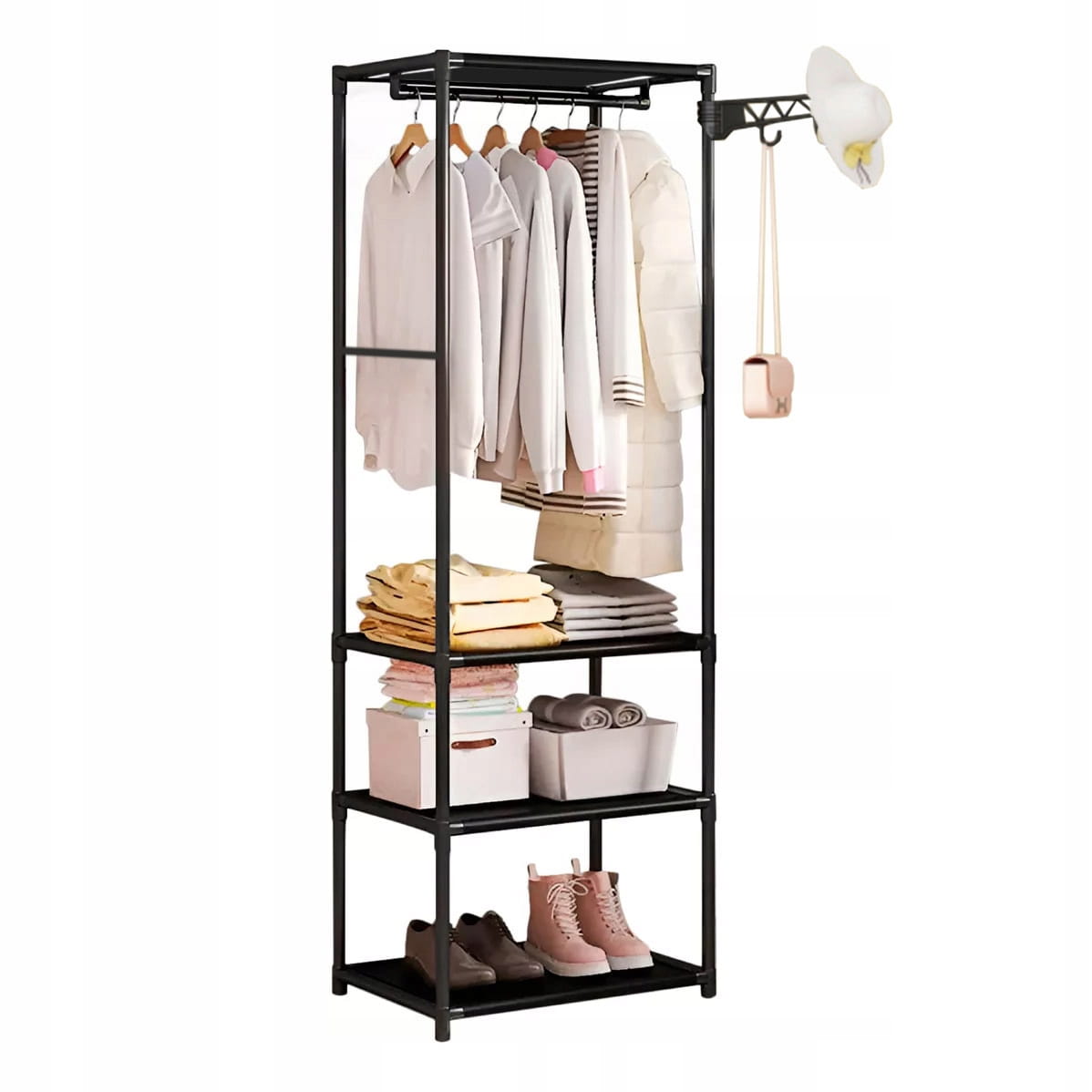 Wieszak-Stojacy-Na-Ubrania-Buty-Garderoba-Regal-Polki-Metalowa-Loft-171-cm-Kolor-mebla-czarny.jpg